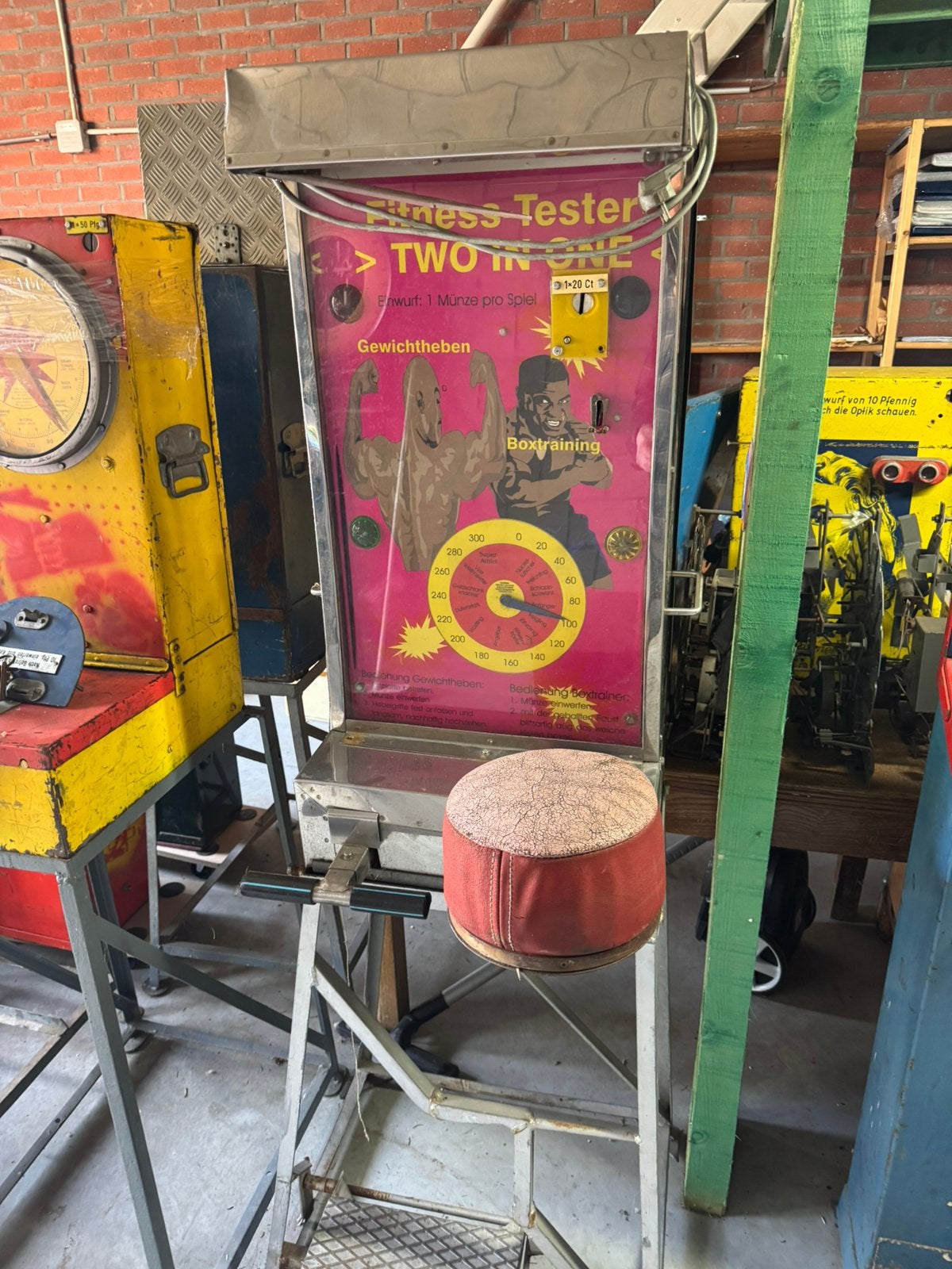 Fitness tester mechanisch, Ophalen, Gebruikt