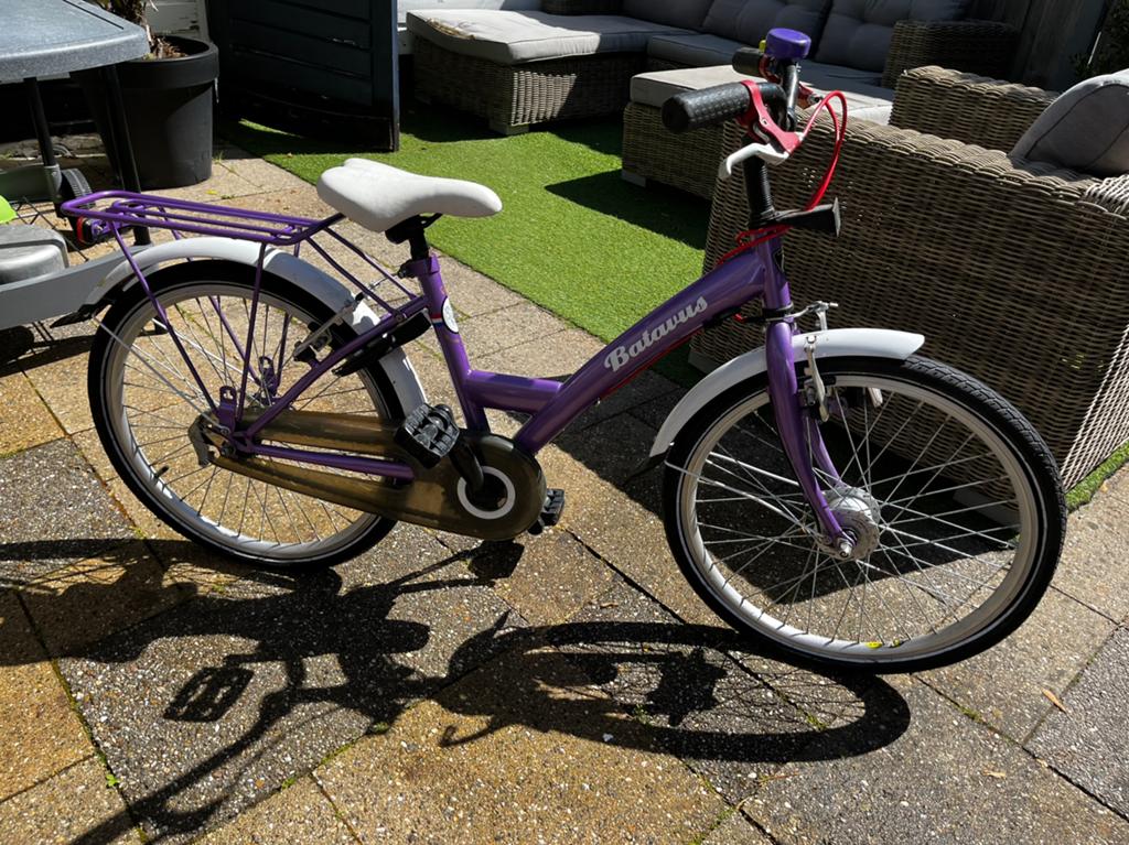 Batavus meisjes fiets, Ophalen, Gebruikt, Terugtraprem