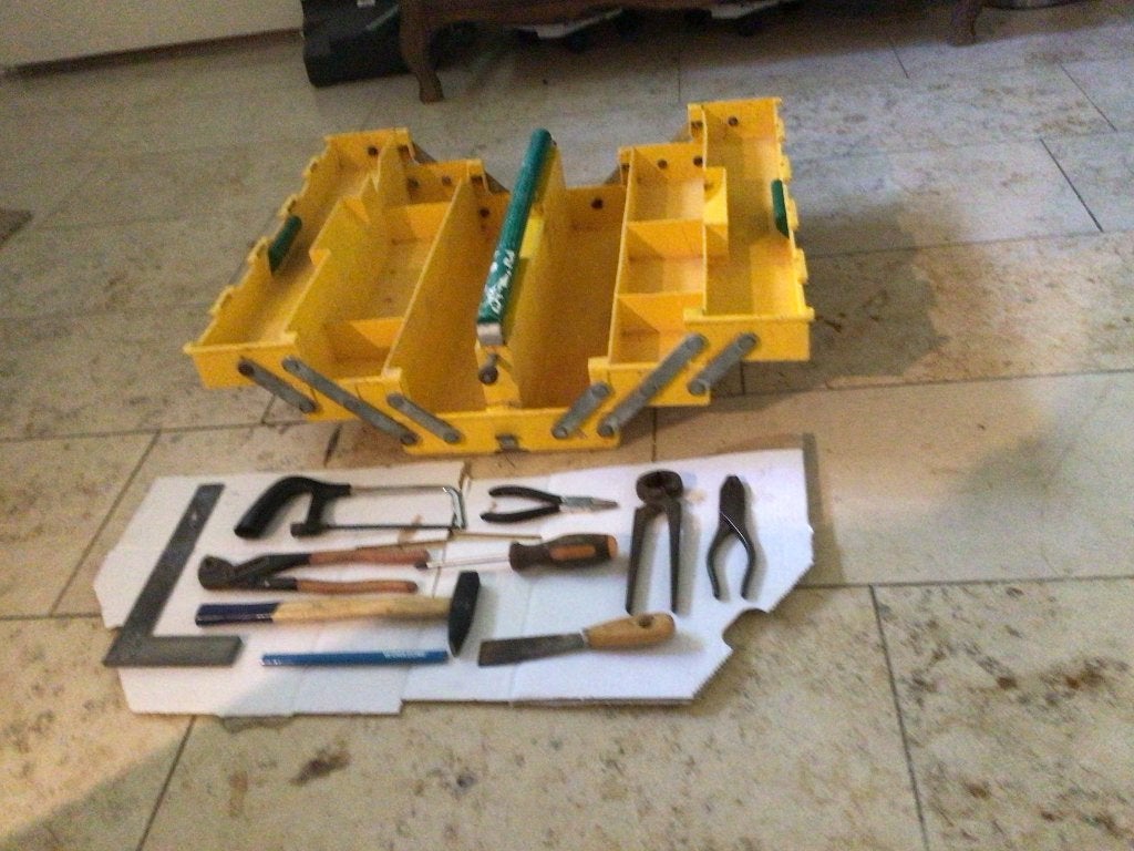 Grote professionele gereedschapskist, Verzenden, Gebruikt