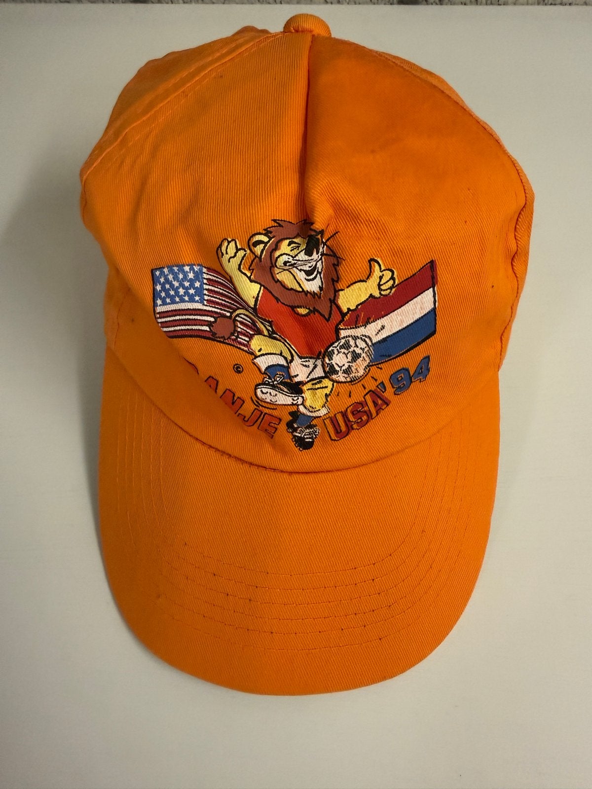 Oranje USA '94 Pet - Vintage WK Voetbal, Onbekend, Pet, Onbekend, Onbekend