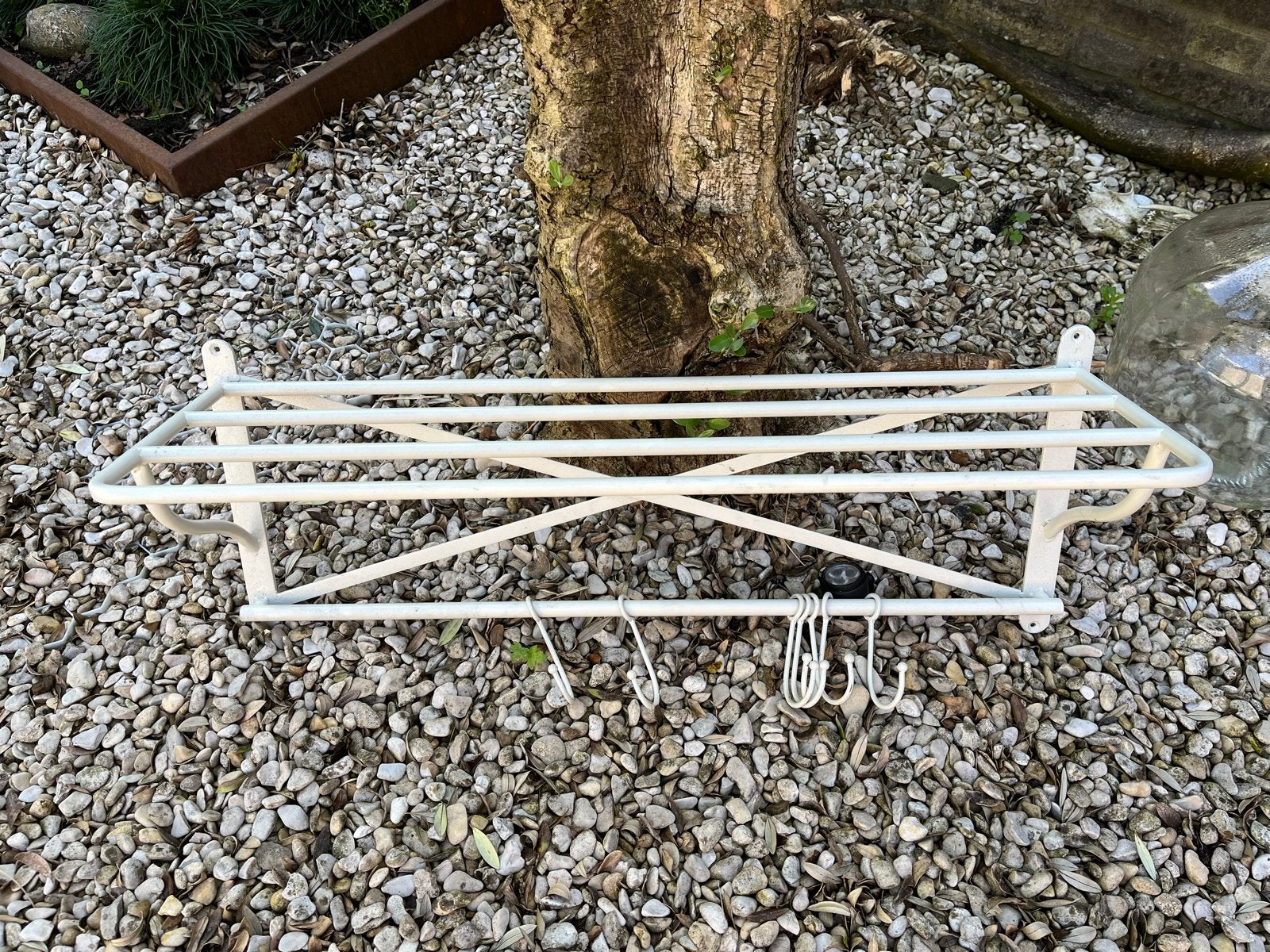Riverdale wandkapstok met hoedenrek en haken, Gebruikt, Minder dan 100 cm, Metaal, Ophalen