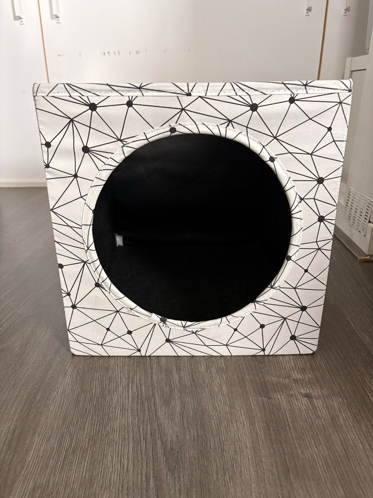 Ikea Kallax kattenmand wit zwart, Ophalen, Gebruikt