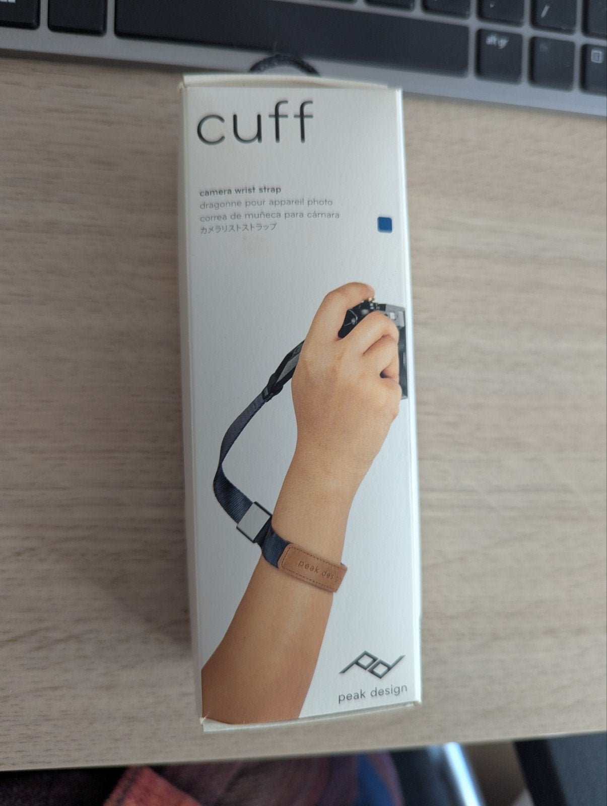 Peak Design Cuff Camera Wrist Strap - zo goed als Nieuw in d, Ophalen, Blauw, Overige typen, Nieuw