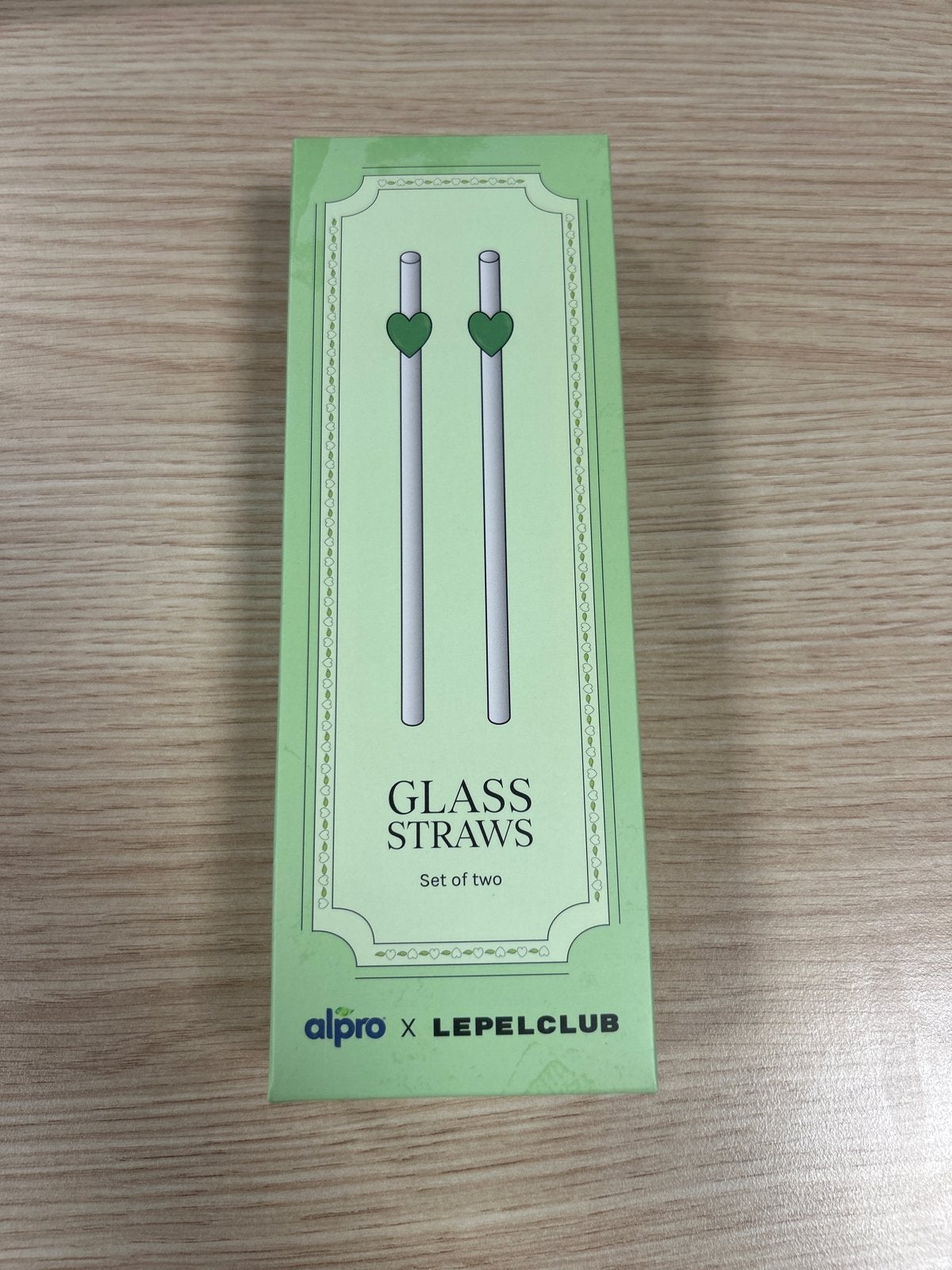 Alpro x Lepelclub Glazen Rietjes - Set van twee, Nieuw, Ophalen of Verzenden, Meerkleurig, Overige merken
