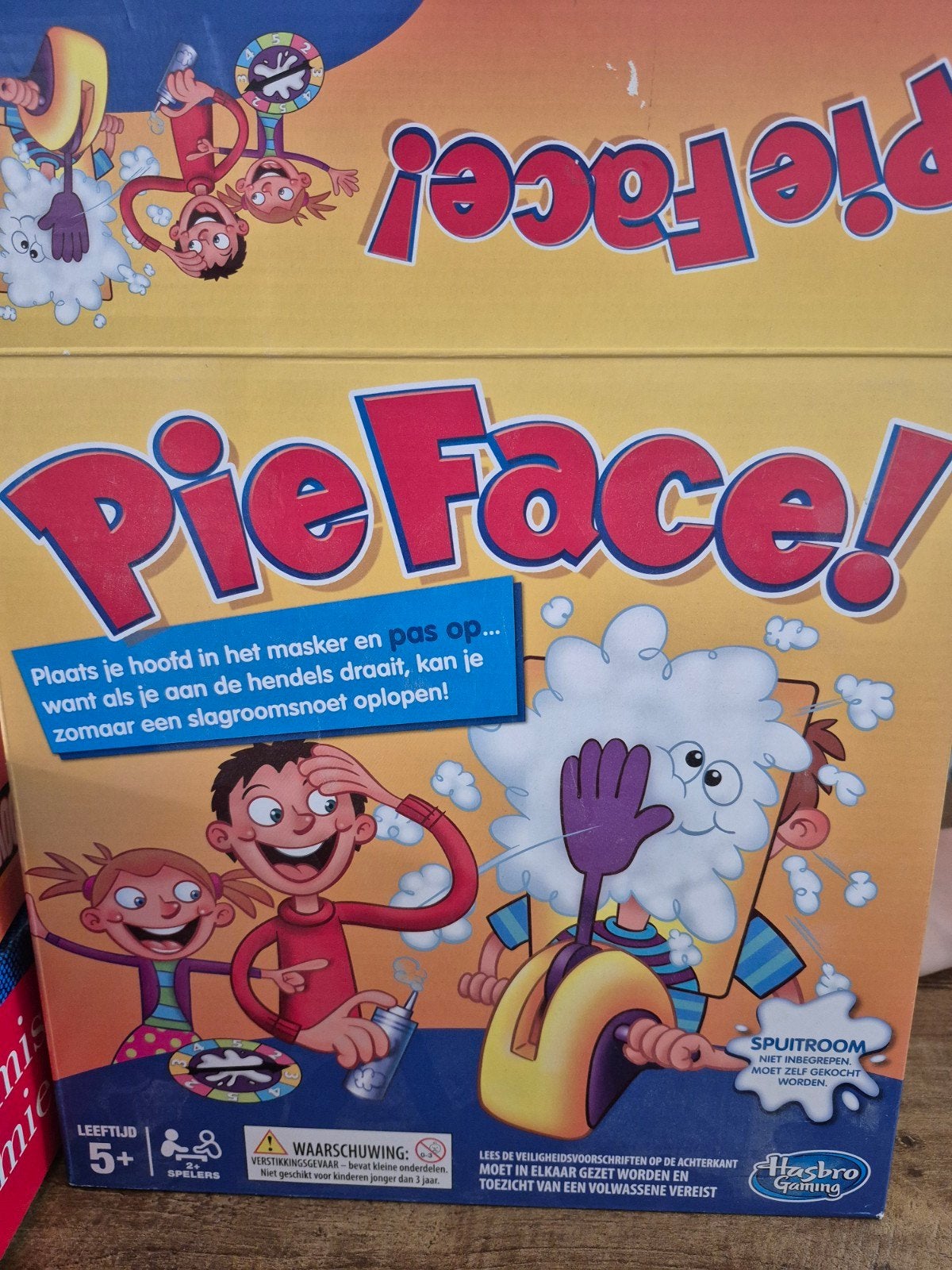 Pie Face! Spel - Hilarisch familiespel, Ophalen of Verzenden, Gebruikt, Jongen of Meisje
