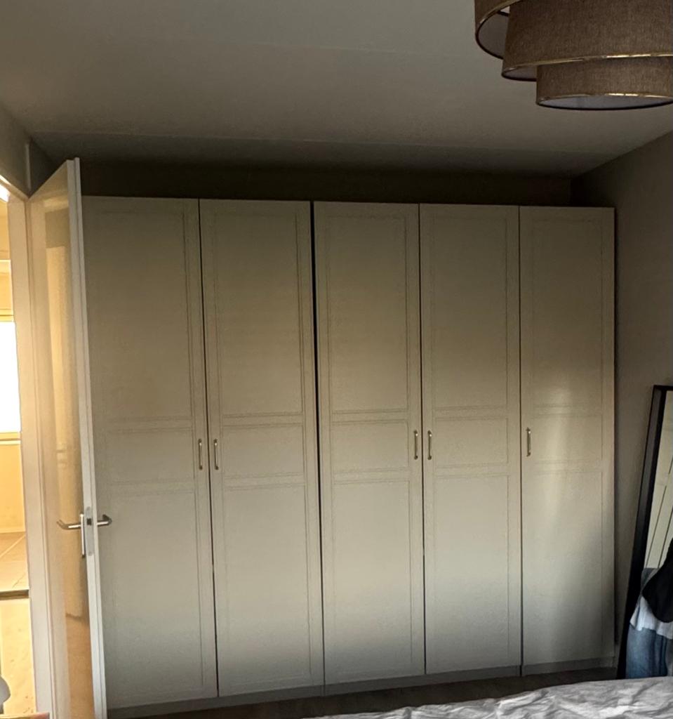 IKEA PAX kledingkast grijsbeige te koop – zeer nette staat, Ophalen, 200 cm of meer, Zo goed als nieuw, 200 cm of meer