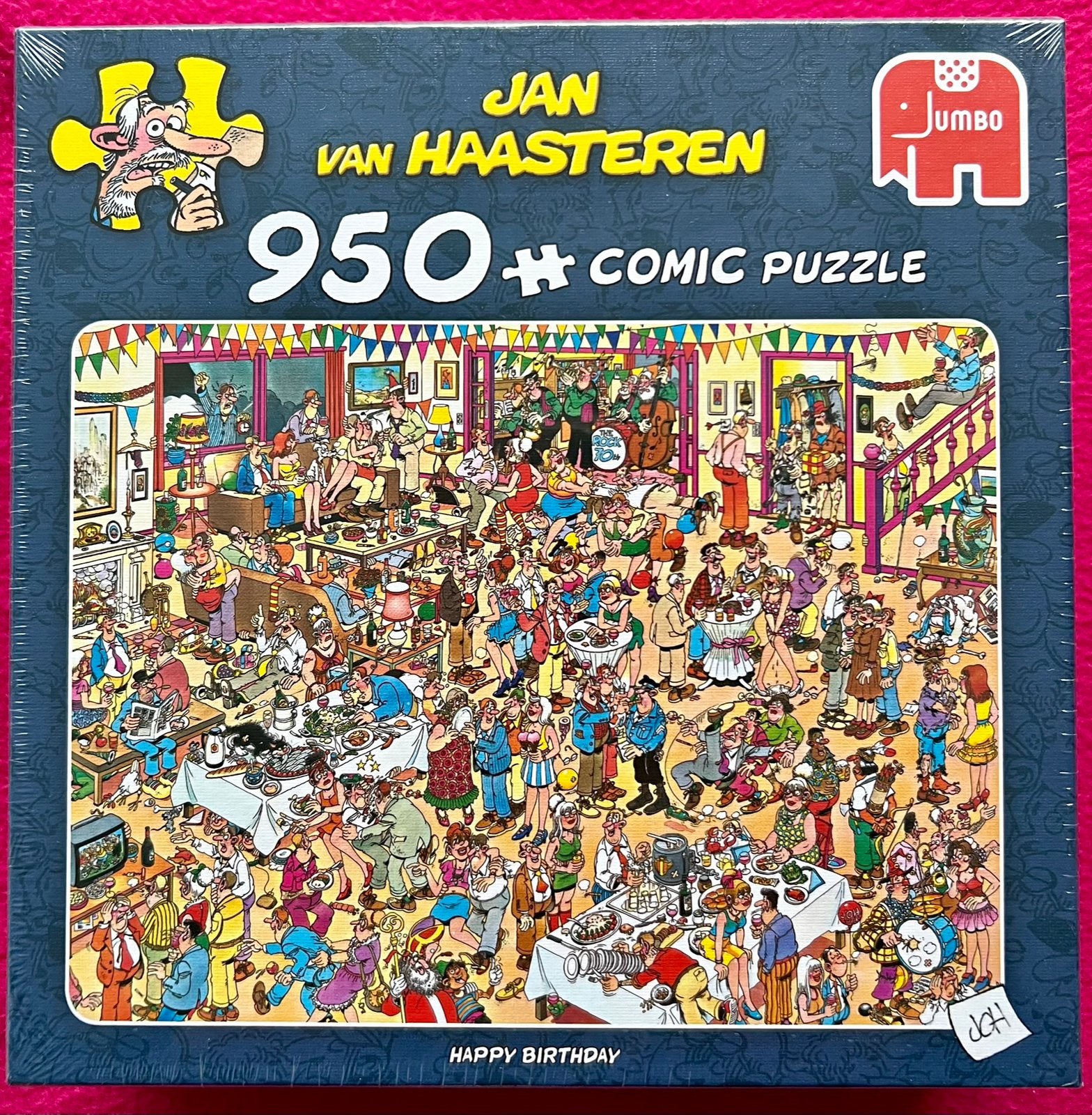 Jan van Haasteren “Happy Birthday” 950 stukjes NIEUW, Ophalen of Verzenden, 500 t/m 1500 stukjes, Nieuw