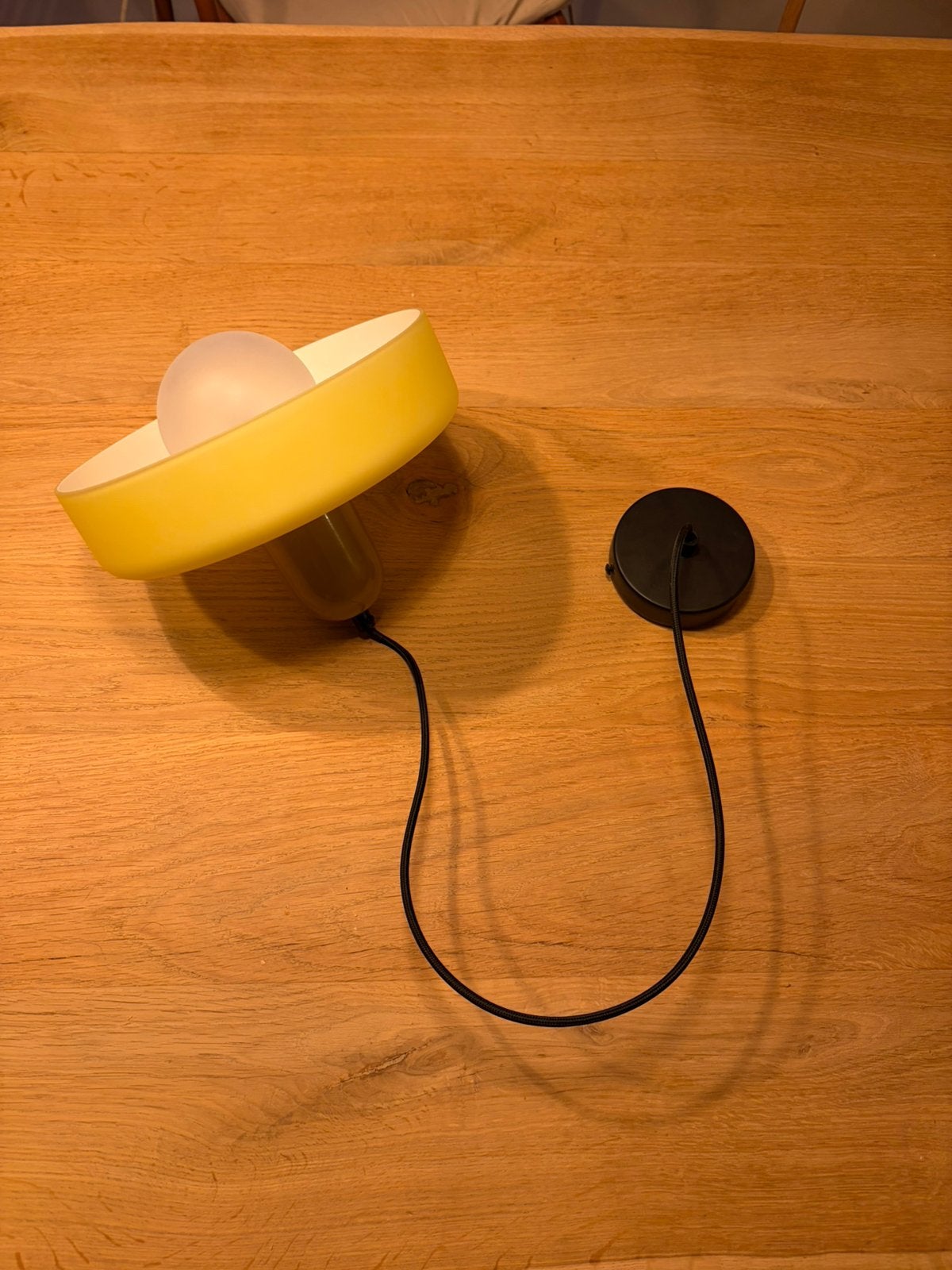 Leitmotiv Hanglamp Opaco Grato - Geel - Nieuw, Ophalen, Nieuw, Metaal, Minder dan 50 cm