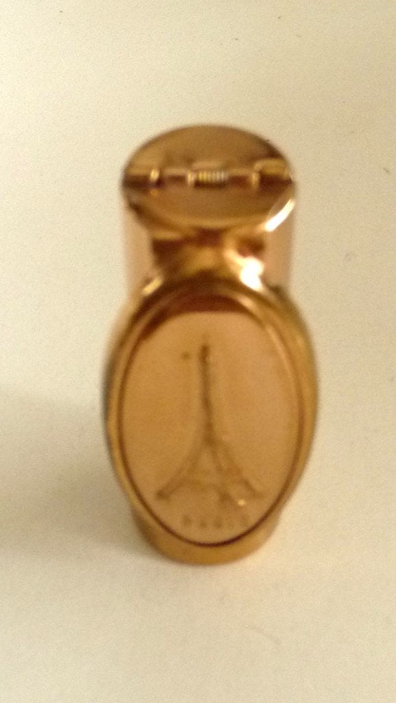 LIPSTIFT,JAREN 50, BRASS MET SPIEGELTJE PARIS PATRYS,, Antiek en Kunst, Curiosa en Brocante, Verzenden