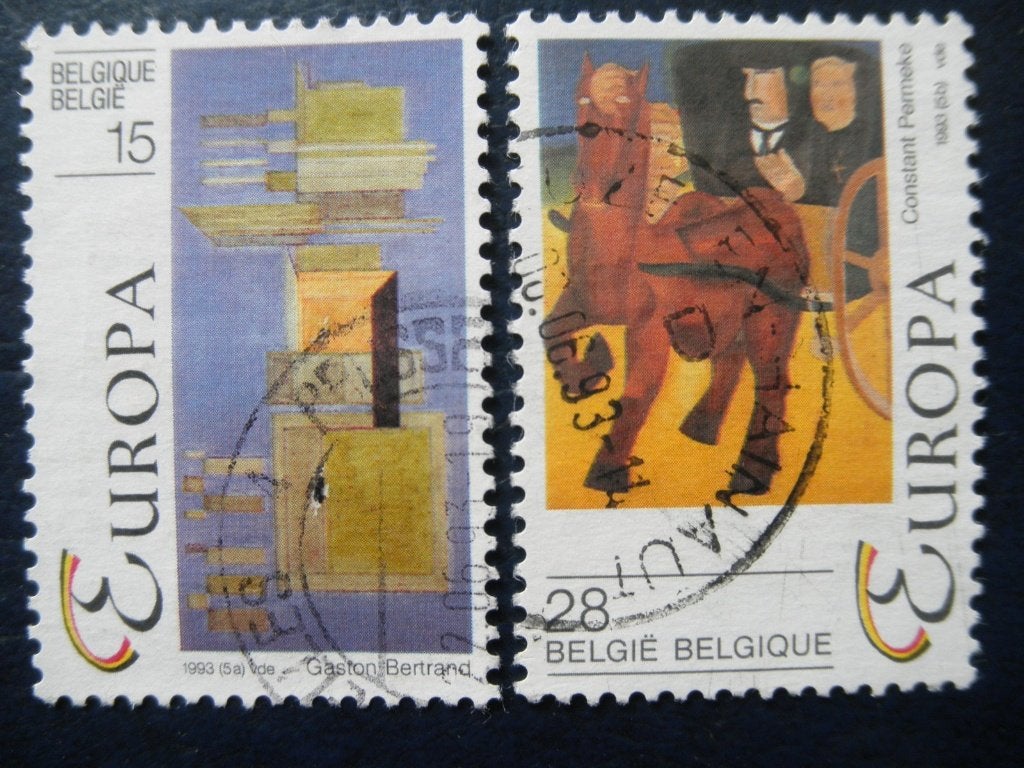 Postzegels België 1993 Europazegels - cw. 1,80., Ophalen of Verzenden, Gestempeld, Europa