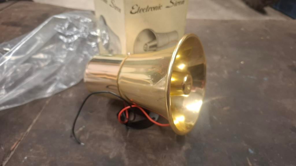 Elektronische sirene 12V DC 100dB oldtimer claxon NOS, Ophalen of Verzenden, Nieuw, Universele onderdelen