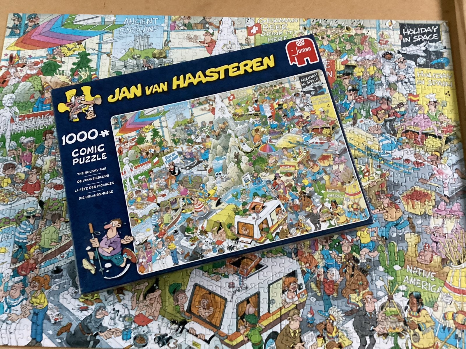 Jumbo Jan van Haasteren puzzel De Vakantiebeurs, Ophalen of Verzenden, Zo goed als nieuw