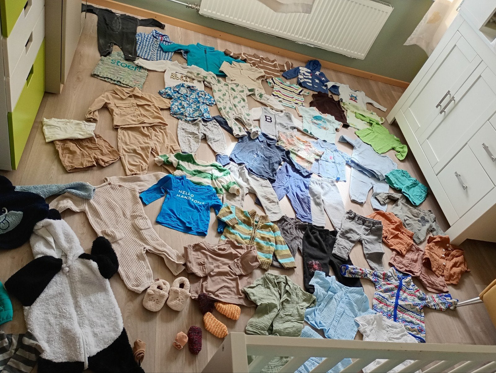 Compleet Kledingpakket jongens maat 74/80  - 63 delig, Ophalen of Verzenden