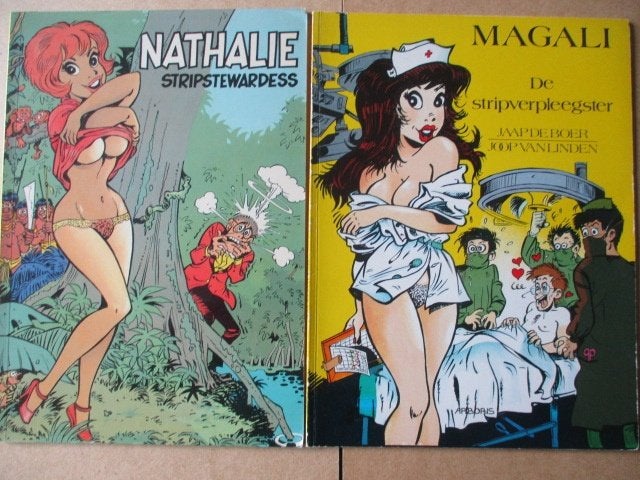 w0415 nathalie en magali, Boeken, Stripboeken, Meerdere stripboeken, Ophalen, Gelezen