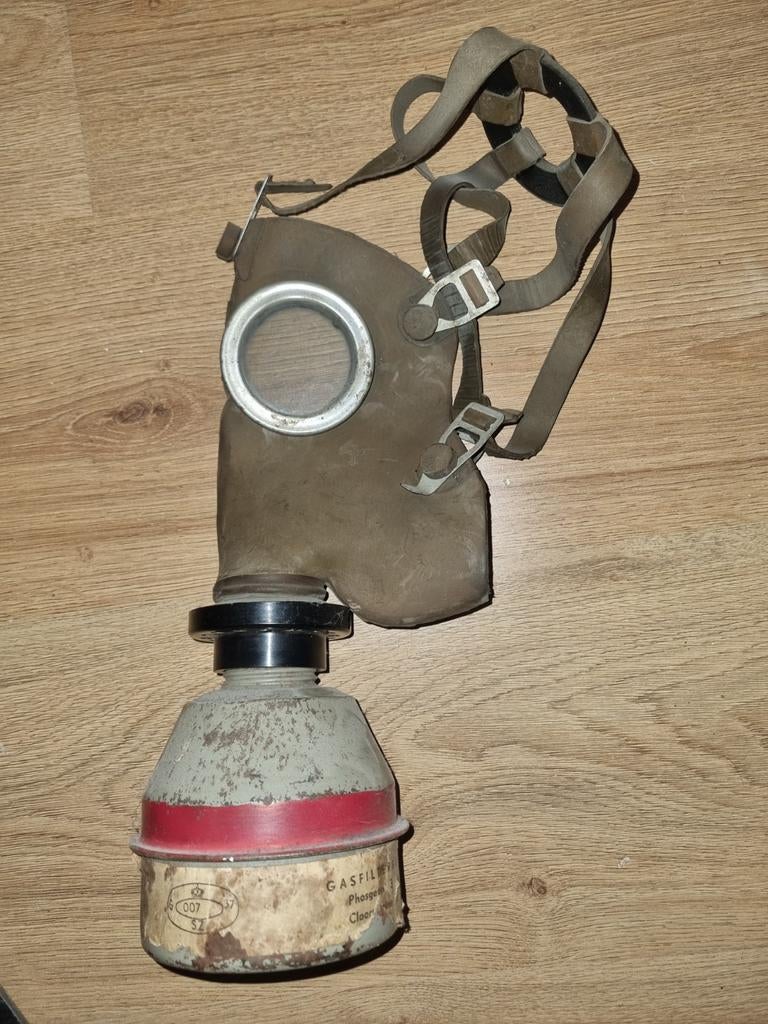 NL gasmasker 1938. 2e wereldoorlog, Ophalen of Verzenden, Nederland