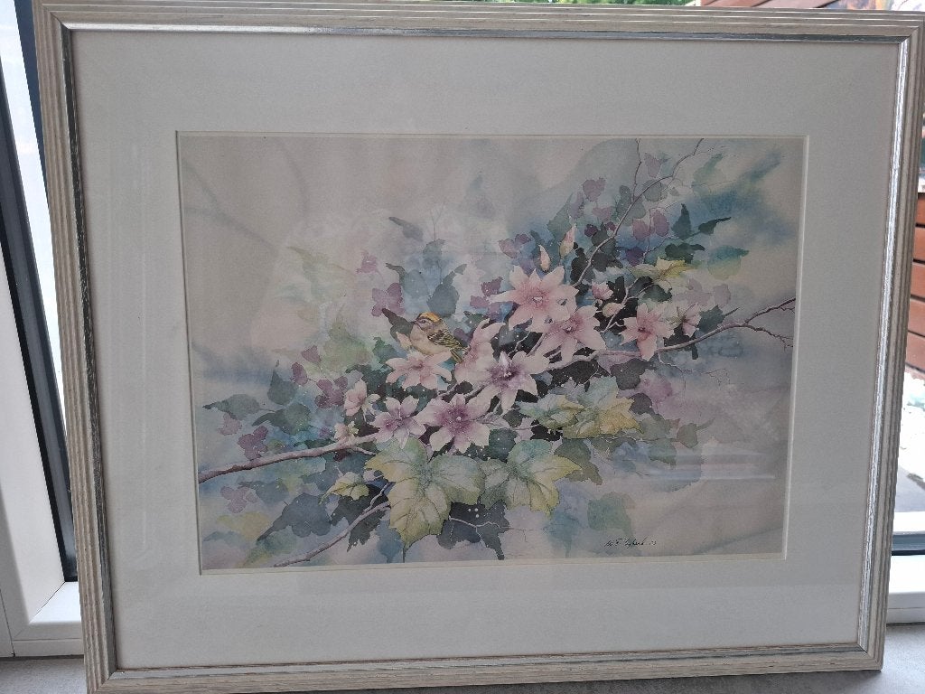 Schilderij aquarel van W.F. Bijkerk, Ophalen