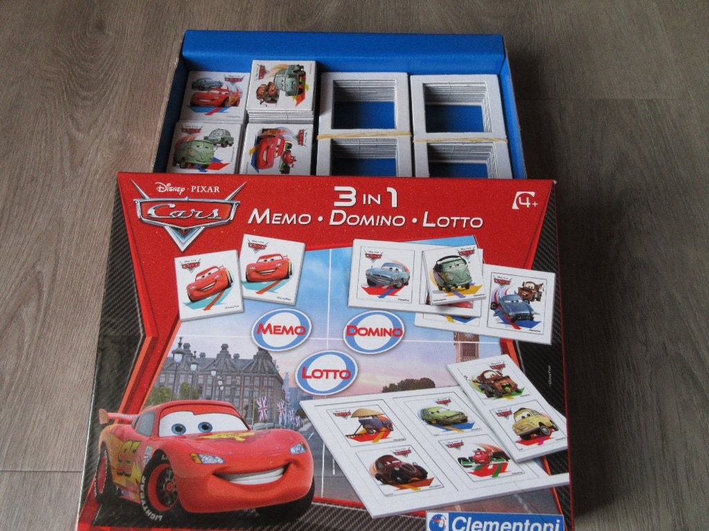Cars Memo - Domino - Lotto 3 in 1, Ophalen, Zo goed als nieuw, Disney