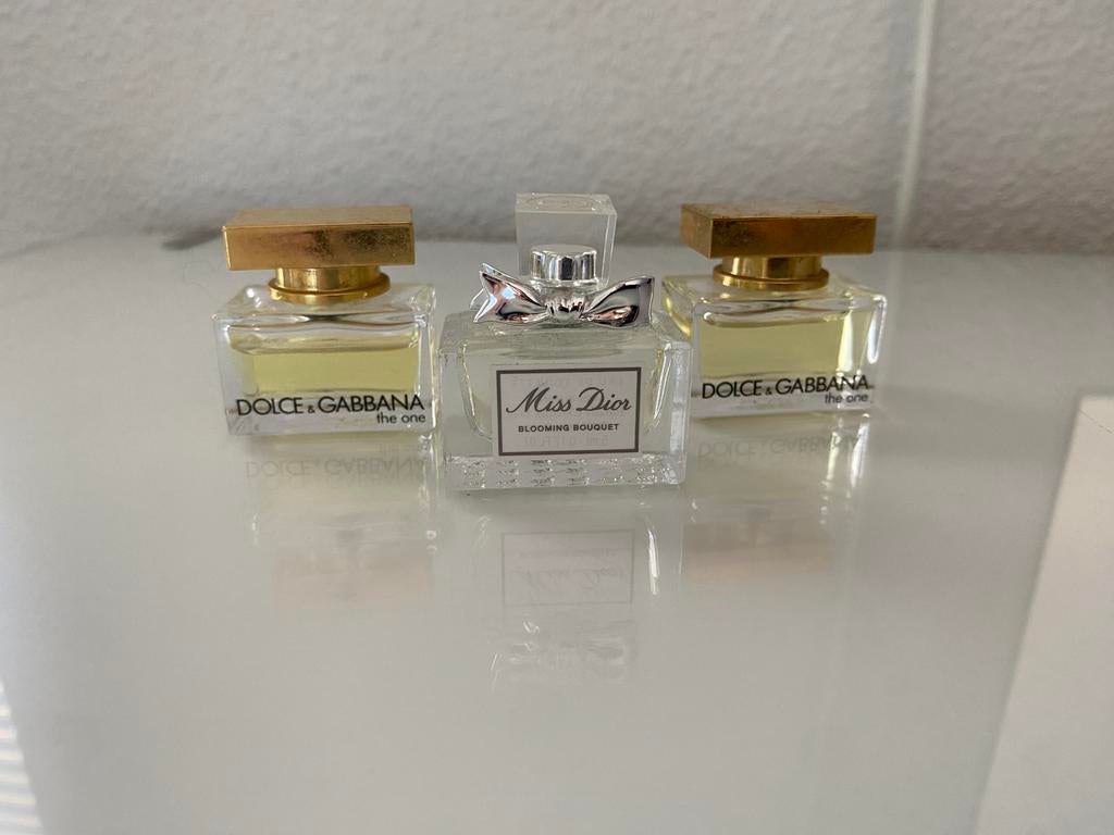 Dolce & Gabbana The One & Dior Miss Dior Blooming Bouquet, Ophalen of Verzenden, Zo goed als nieuw, Parfumfles, Gevuld