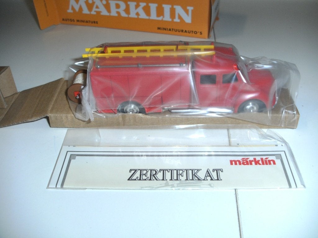Marklin 18038  brandweer wagen magirius deutz., Gelijkstroom of Wisselstroom, Overige typen, Nieuw, Ophalen of Verzenden