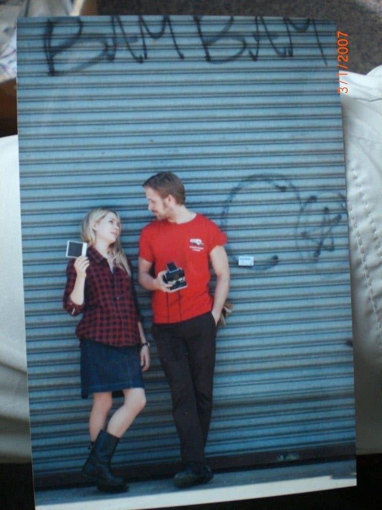 foto Michelle Williams + Ryan Gosling, Ophalen of Verzenden, 1980 tot heden, Sterren en Beroemdheden