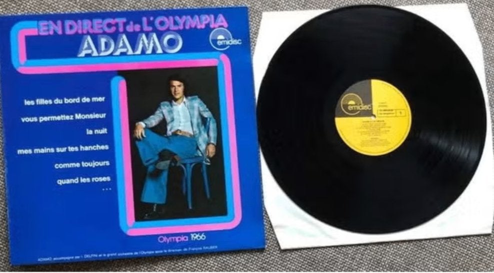 I1. LP Adamo en Direct de Lolympia, LP, Pop, Ophalen of Verzenden, Zo goed als nieuw