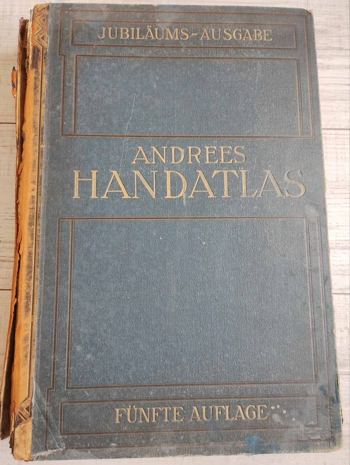 Andrees Handatlas Jubiläums-Ausgabe 1912 - Kaft matig, Gelezen, Overige atlassen, Ophalen of Verzenden, Prof. A.Scobel