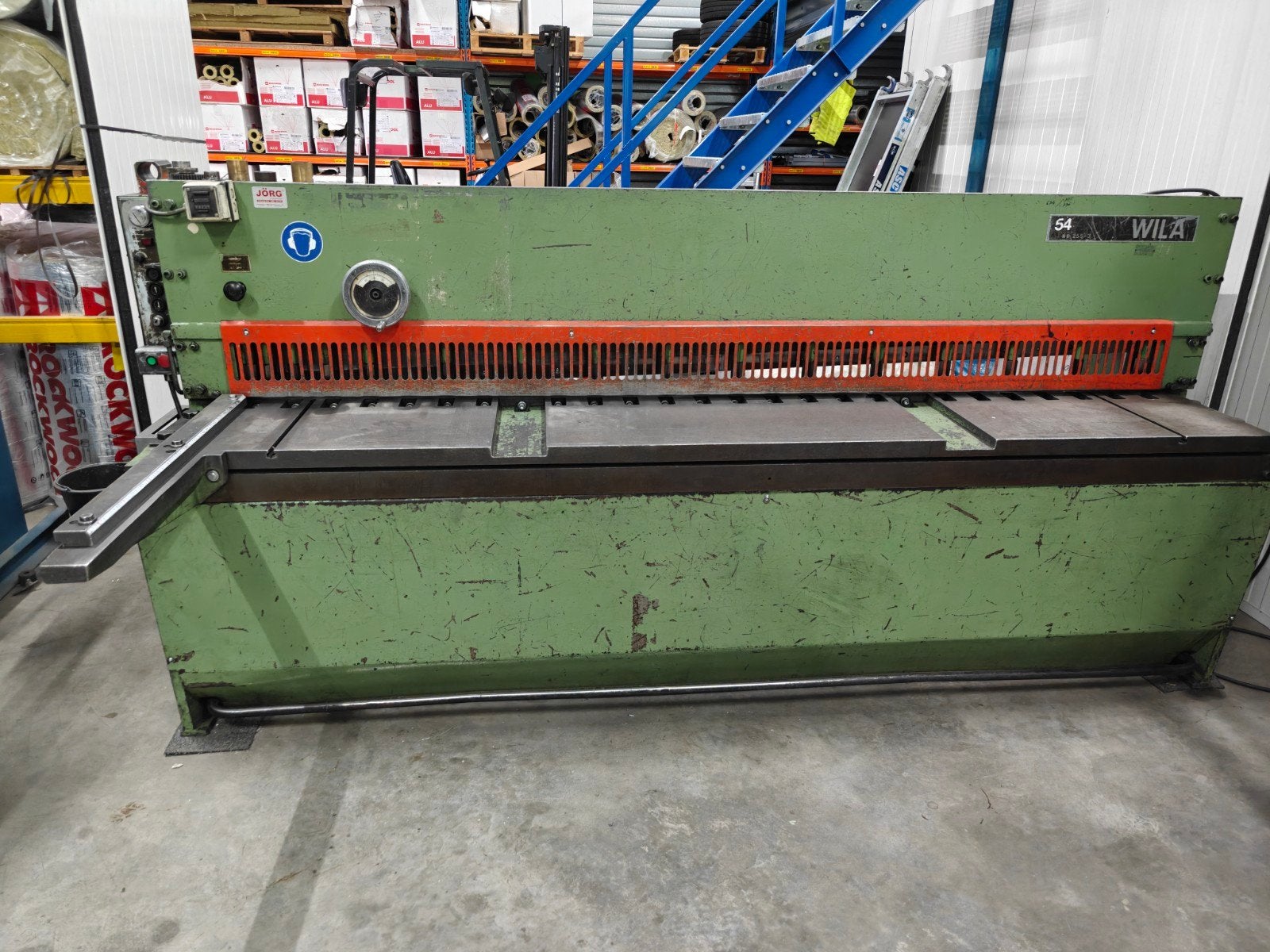 Slagschaar 2500mm, Ophalen, Gebruikt, Kolomboormachine