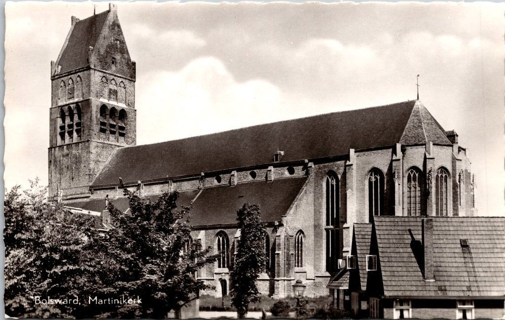 Bolsward Martinikerk  ansichtkaarten, Verzenden, 1960 tot 1980, Ongelopen, Friesland