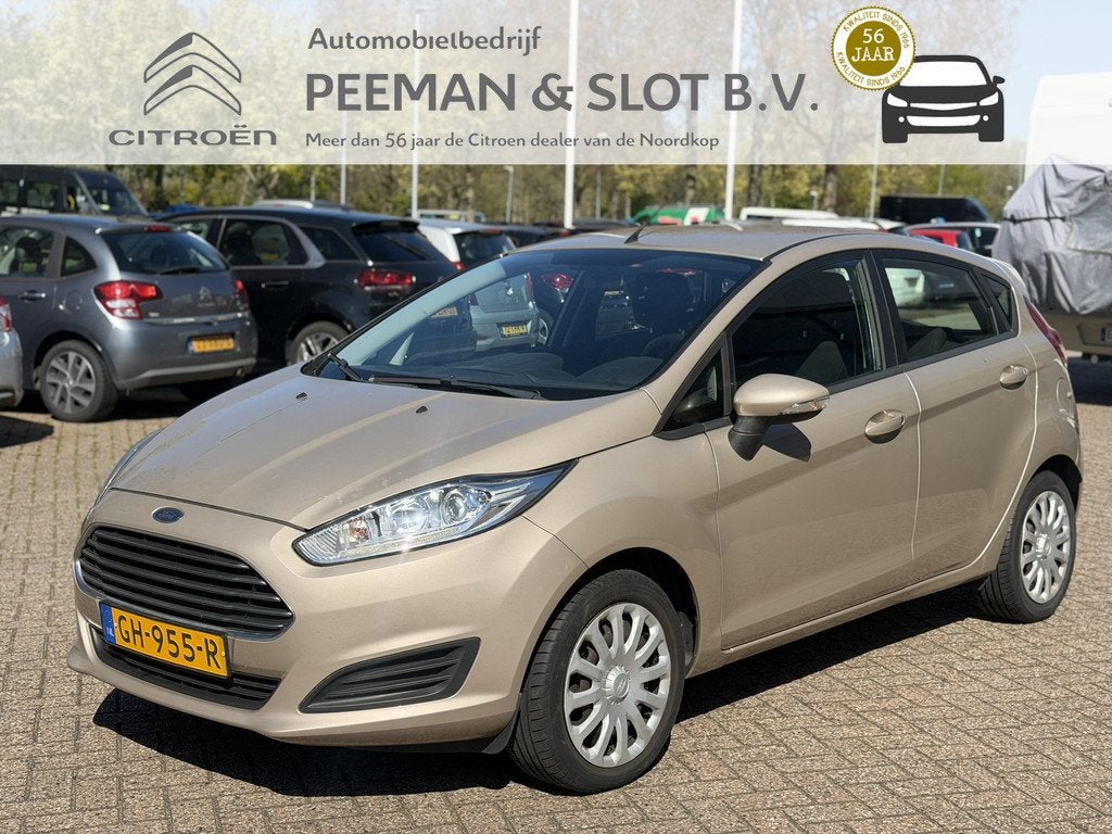 Ford Fiesta 1.0 Style (bj 2015), Voorwielaandrijving, Stof, 525 kg, Bruin