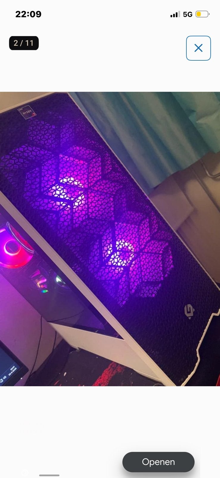 Krachtige Gaming PC, Ophalen of Verzenden, Zo goed als nieuw, Gaming, 4 Ghz of meer