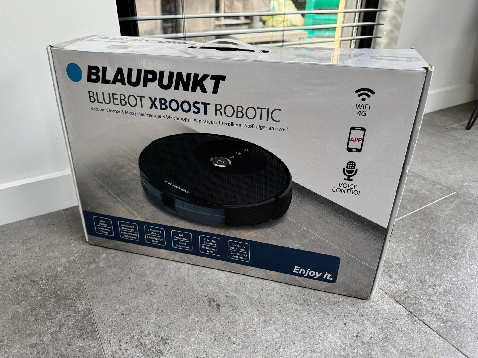 Blaupunkt Bluebot XBOOST Robotstofzuiger met dweilfunctie, Overige merken, Nieuw, Ophalen of Verzenden, Robotstofzuiger