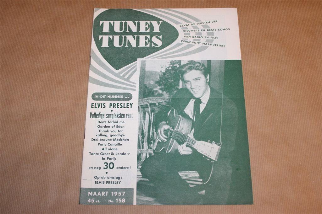 Tuney Tunes - No. 158 - 1957 - Met Elvis Presley !!, Verzamelen, Ophalen of Verzenden, 1940 tot 1960, Knipsel(s)