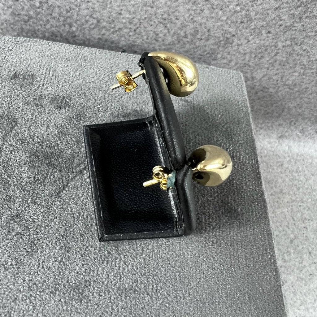 Gouden Oorbellen | 14k | 2,8g | stekers pegels | 416847, Gebruikt, Ophalen of Verzenden, Knopjes of Stekers, Goud