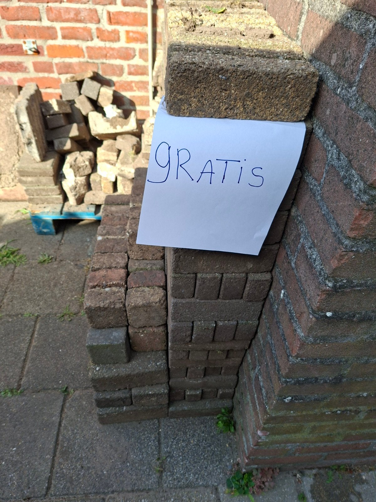 Stenen,sierbestrating, Ophalen, Gebruikt, Beton, Klinkers