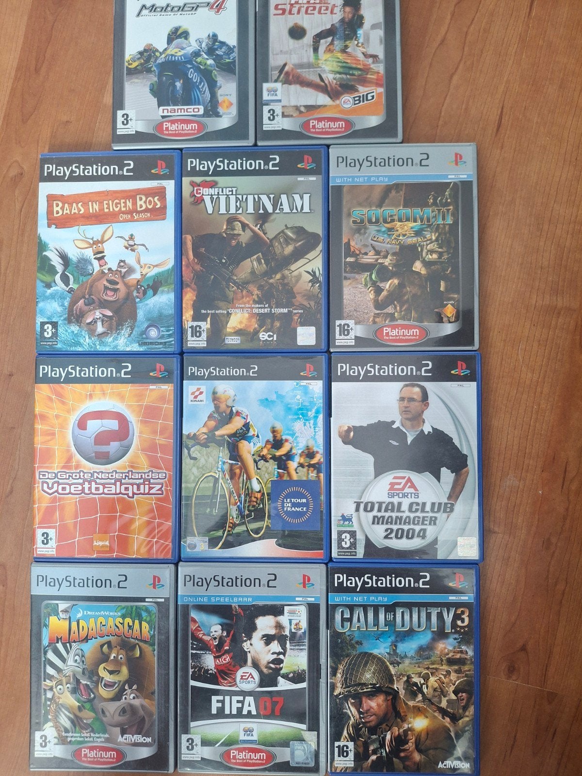 PS2 Games: FIFA, Call of Duty, Socom, Madagascar, etc., Spelcomputers en Games, 1 speler, Ophalen of Verzenden, Sport, Vanaf 3 jaar