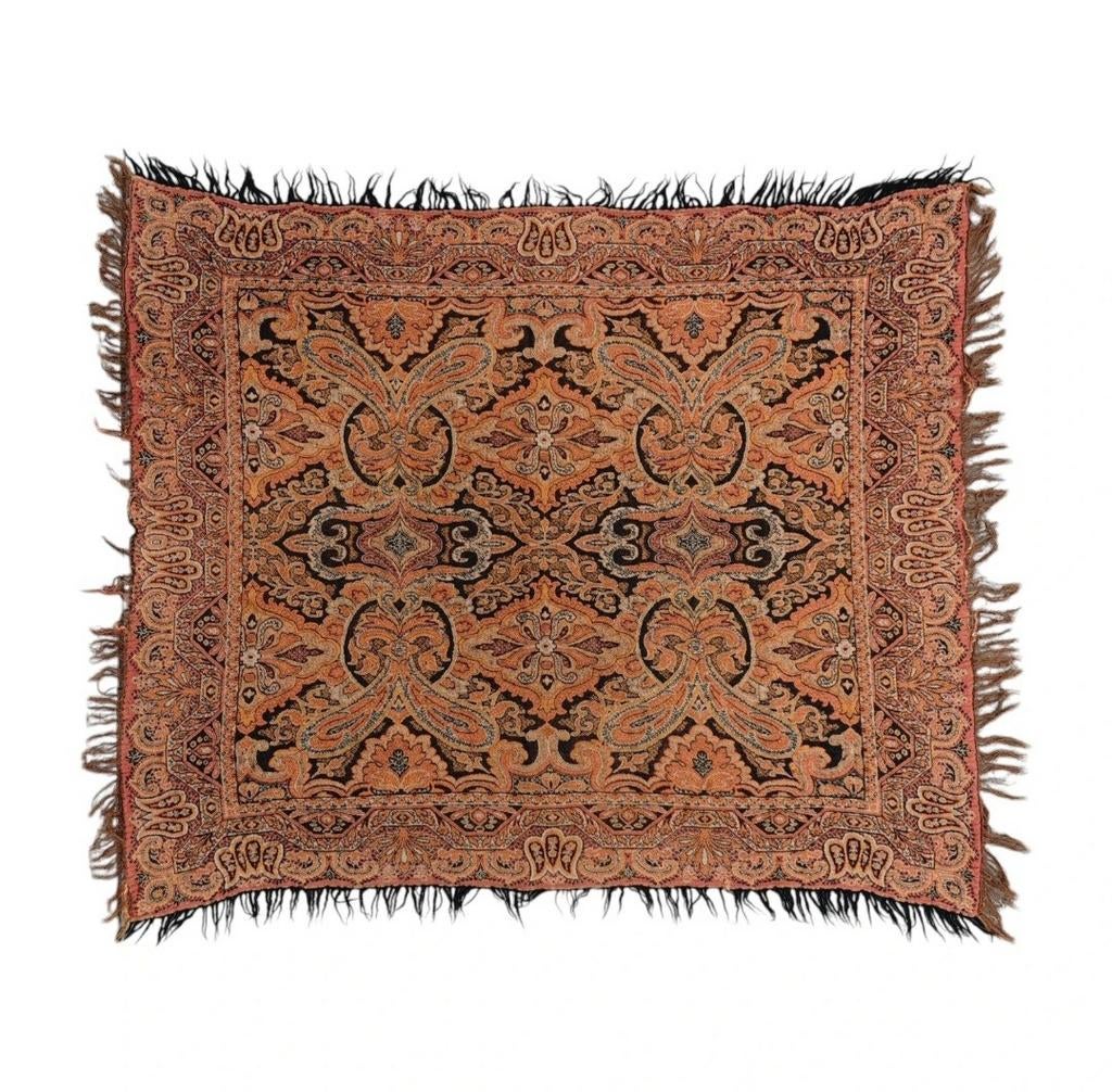 Vintage Paisley wandtapijt worteldoek square 85x105cm, Ophalen of Verzenden