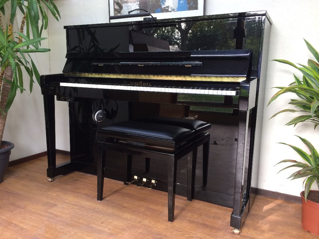 Schimmel 120 i met Yamaha SG-2  Silent  Systeem, Ophalen, Zwart, Zo goed als nieuw, Piano