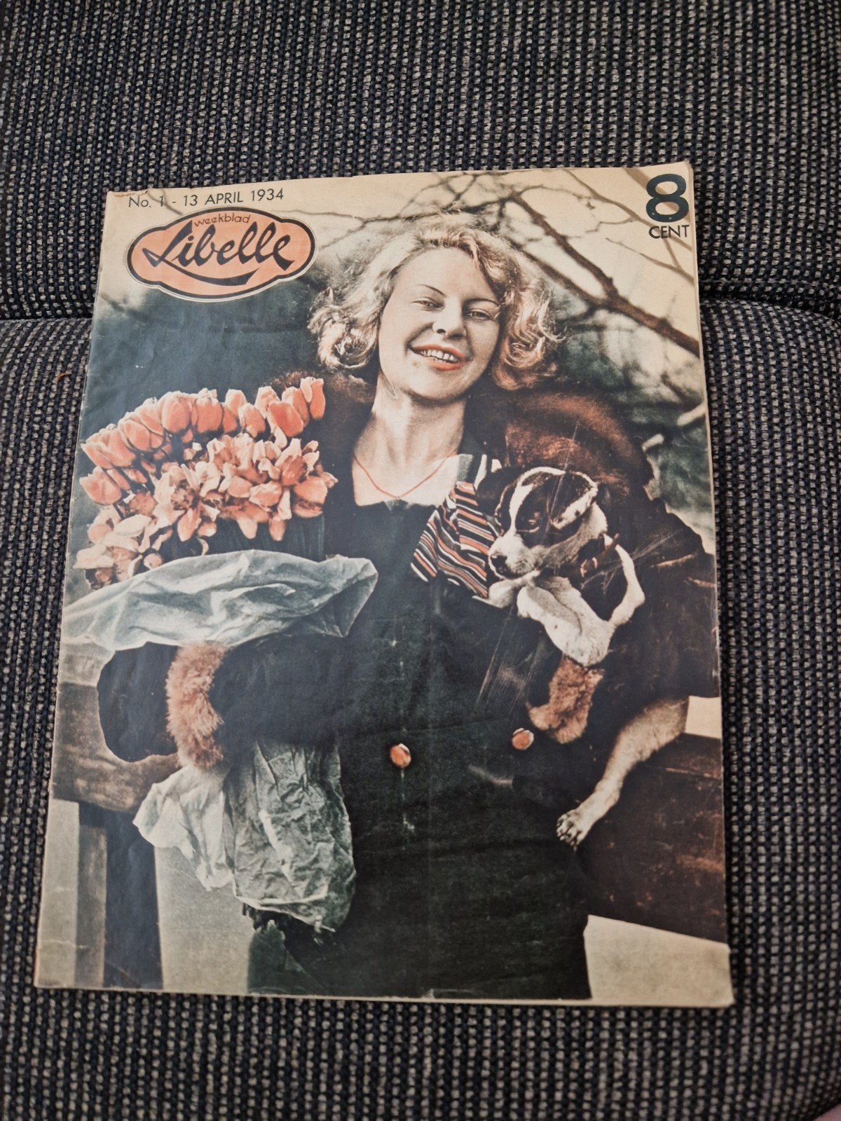 Libelle Weekblad - No. 1, 13 April 1934 -  allereerste nr!, Boeken, Tijdschriften en Kranten, Gelezen, Damesbladen, Ophalen of Verzenden