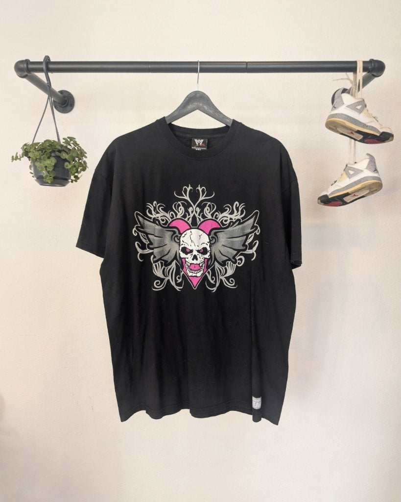 Vintage 00s Bret Hart Hitman Winged Skull WWE WWF, WWF, WWF, Overige maten, Ophalen of Verzenden
