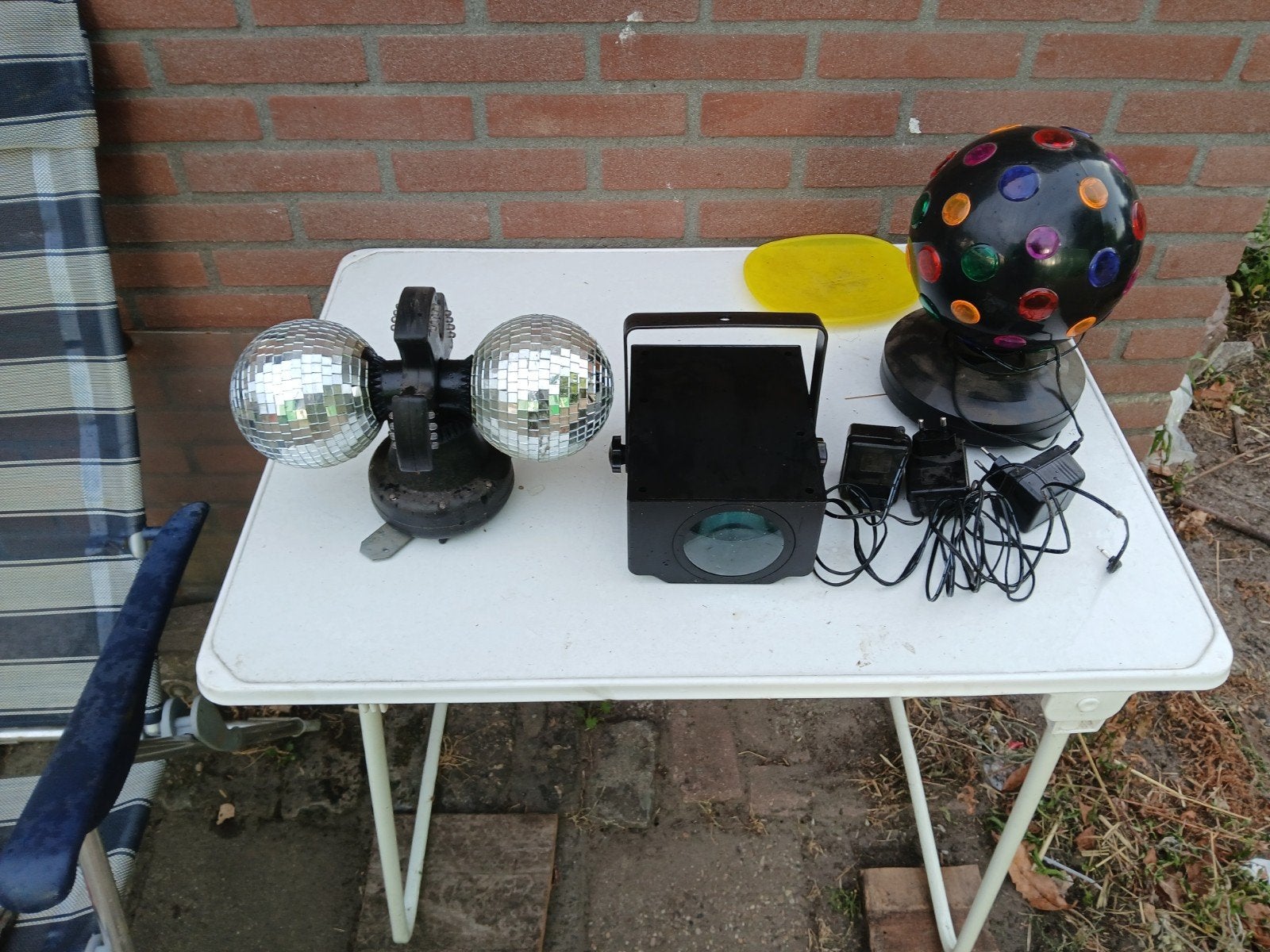 Feestverlichting: Discolampen en Spiegelbollen Set, Ophalen of Verzenden, Gebruikt, Feestartikel, Verjaardag