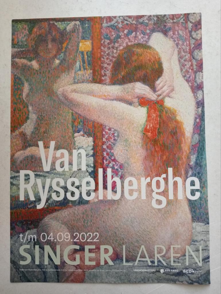 Theo van Rijsselberghe affiche Singer Museum Laren 2022, Ophalen of Verzenden, Knipsel(s)