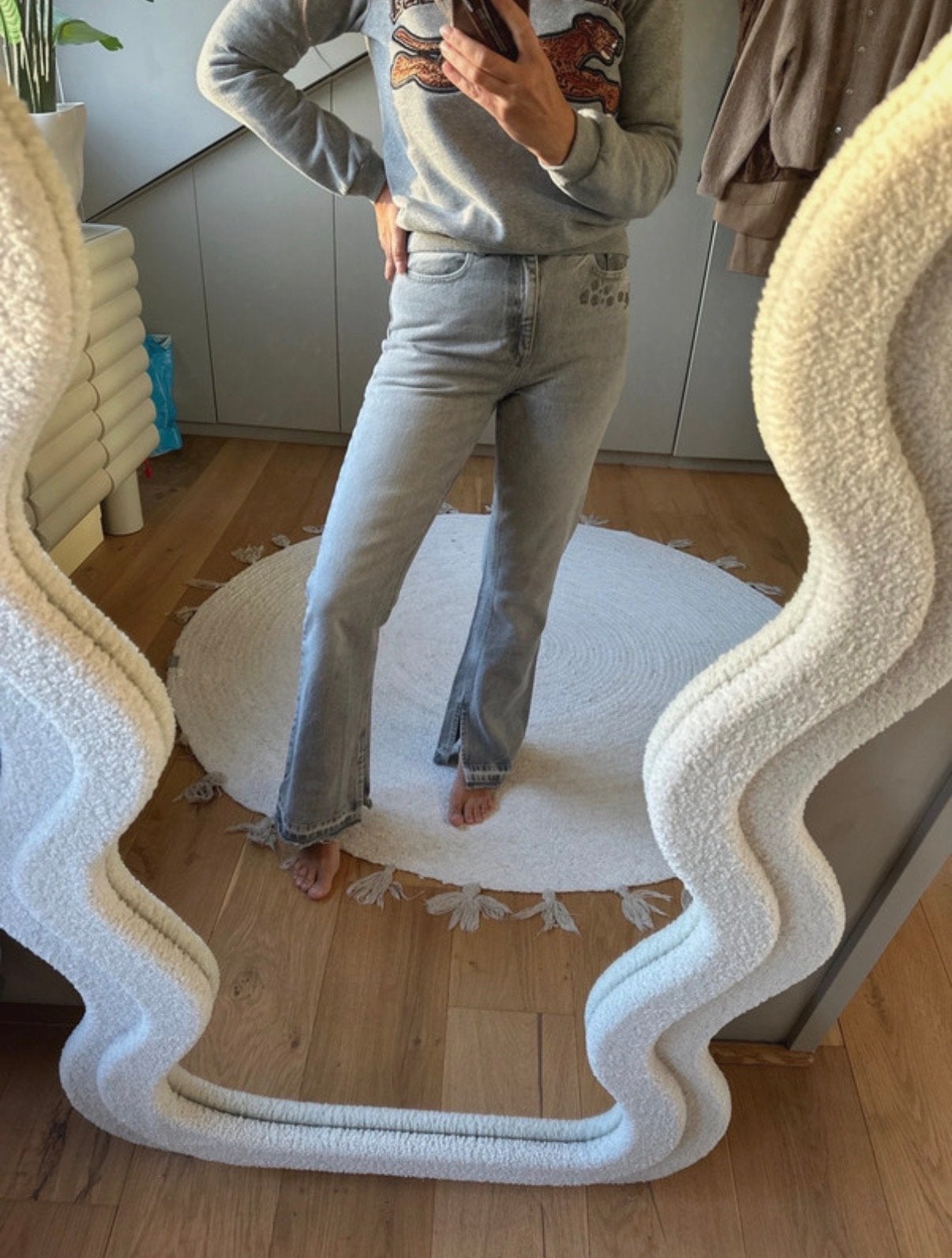 Fabienne Chapot Pleuni Bootleg Jeans Grijs Maat 28/32, Kleding | Dames, Ophalen of Verzenden, Zo goed als nieuw, Grijs, W28 - W29 (confectie 36)