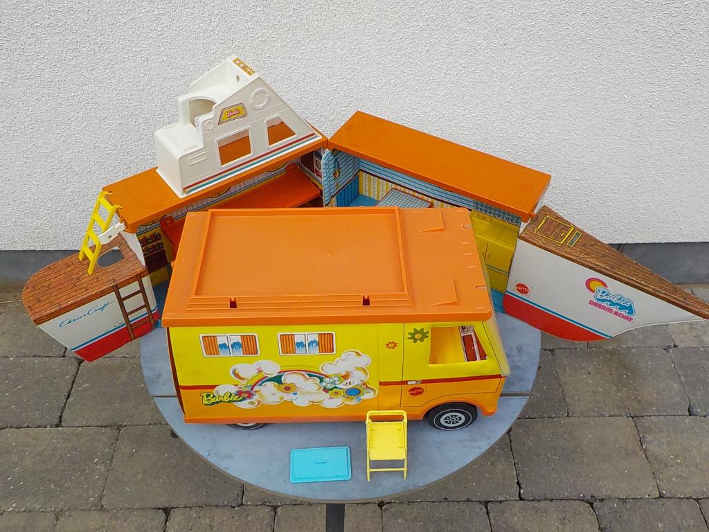 vintage Mattel Barbie Barbie's Dream Boat + Country Camper, Ophalen of Verzenden, Gebruikt, Accessoires
