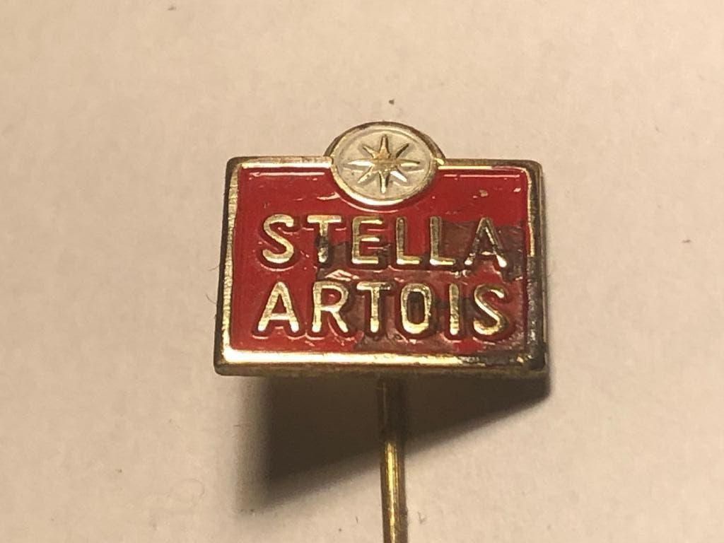 Metalen STELLA ARTOIS BIERMERK Speld., Verzenden, Zo goed als nieuw, Merk, Speldje of Pin