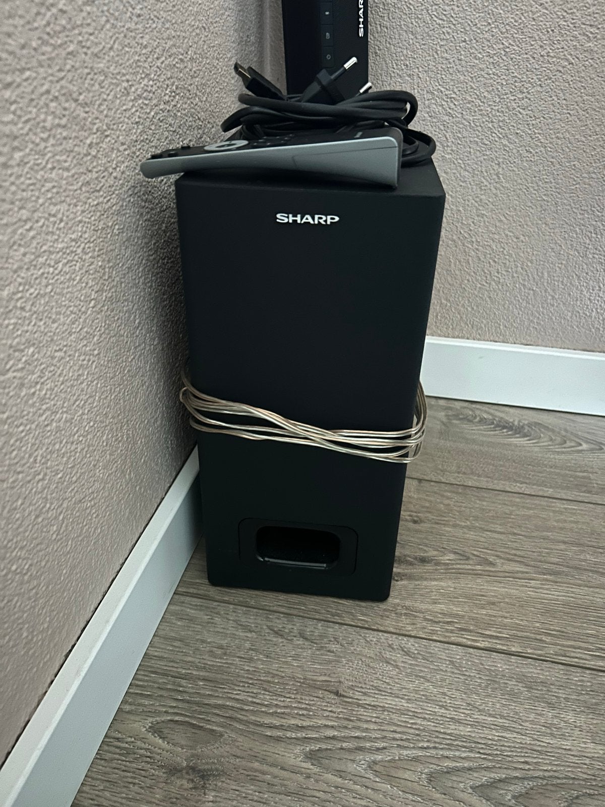 Sharp Soundbar HT-SBW110 met subwoofer en afstandsbediening, Ophalen, Met externe subwoofer, Zo goed als nieuw