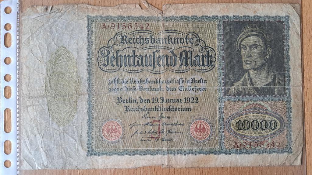 Oud Duits bankbiljet, Ophalen of Verzenden, Duitsland, Los biljet
