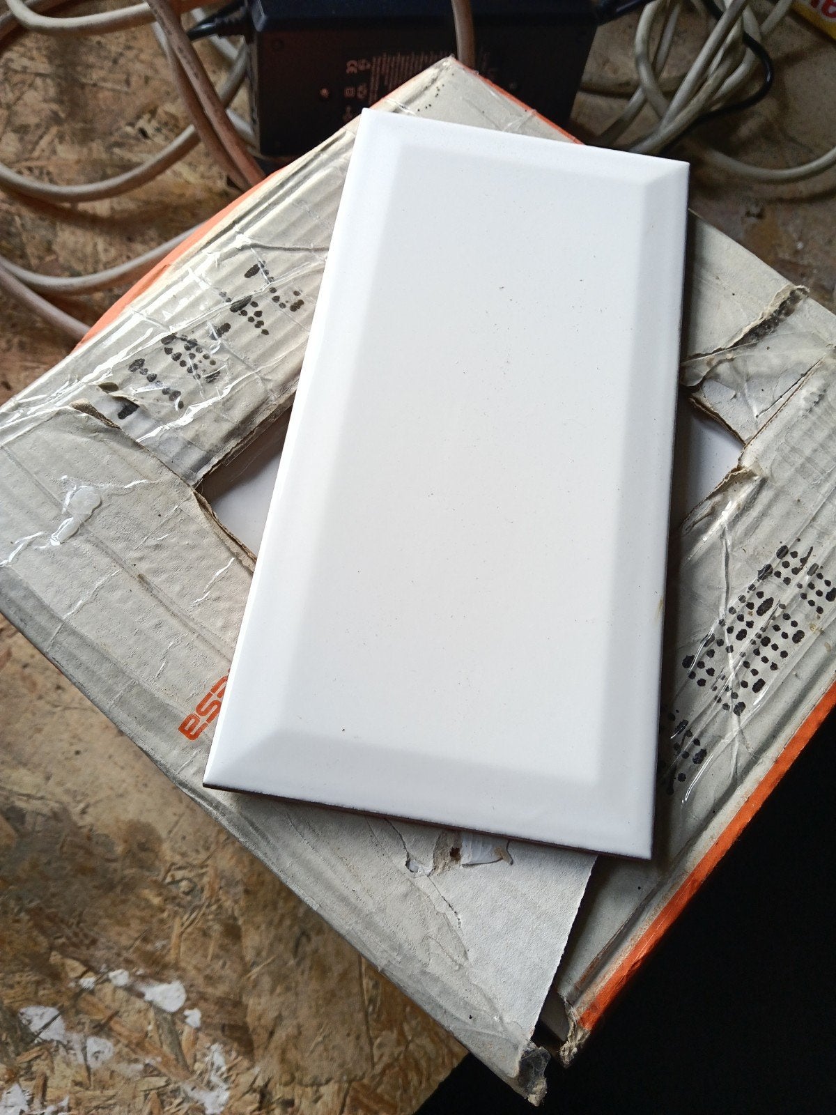 Wandtegels Metro Glanzend wit 10x20 cm - 1 m², Ophalen, Nieuw, Minder dan 20 cm, 20 tot 40 cm