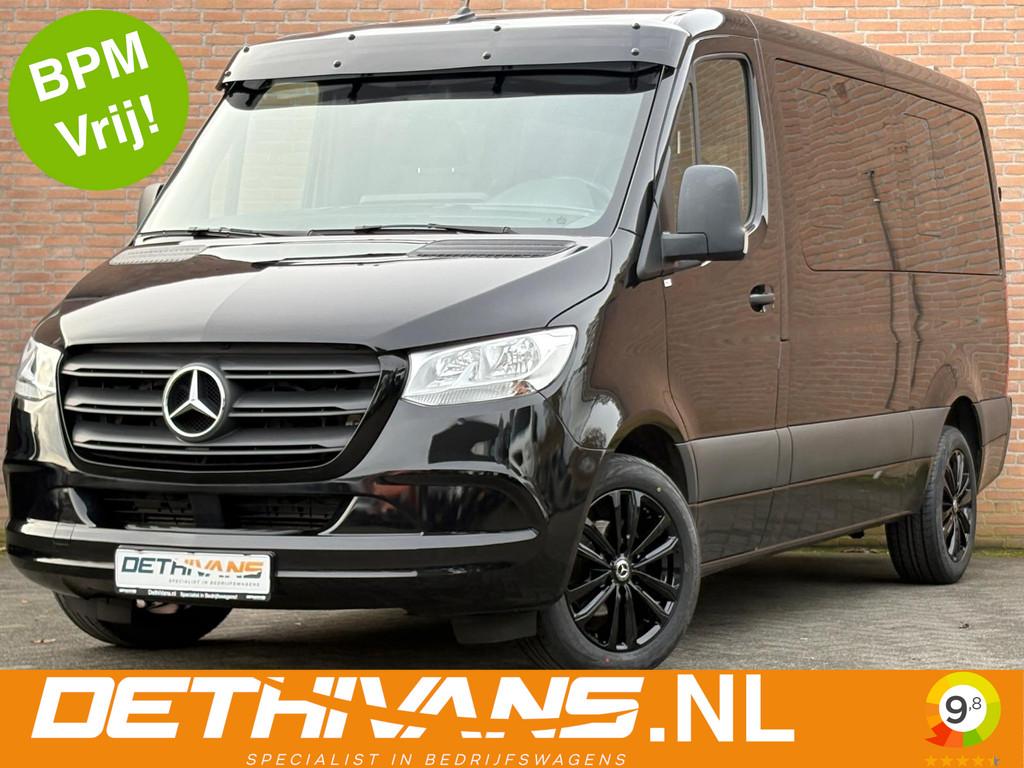 Mercedes-Benz Sprinter 316CDI 164PK L2H1 7G-Tronic / Cruisec, Auto's, Bestelauto's, 4 cilinders, Zwart, Mercedes-Benz, Bedrijf
