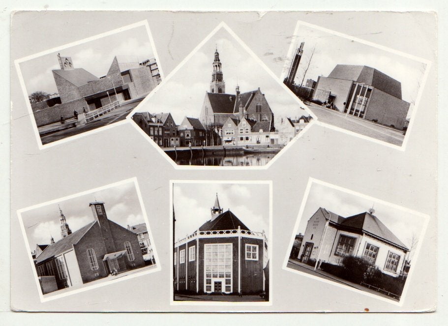 K551 Ongelopen ansichtkaart Maassluis, Verzamelen, Ophalen of Verzenden, 1940 tot 1960, Gelopen
