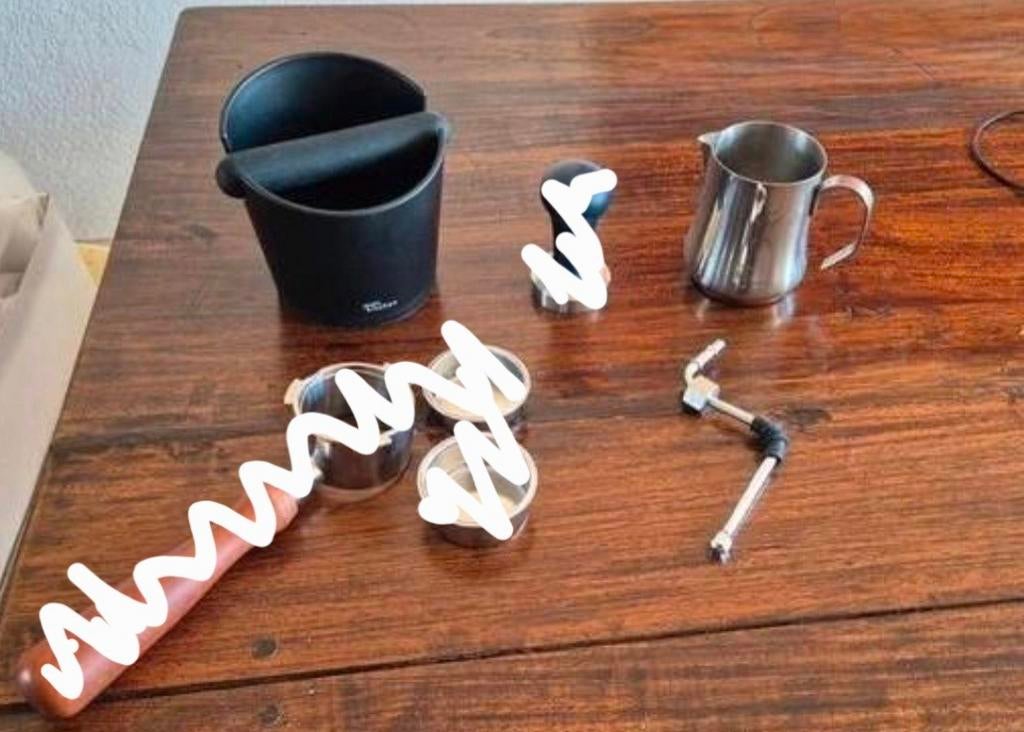 Rancilio Silvia stoomstaaf e.a. accessoires, Witgoed en Apparatuur, Ophalen of Verzenden, Zo goed als nieuw